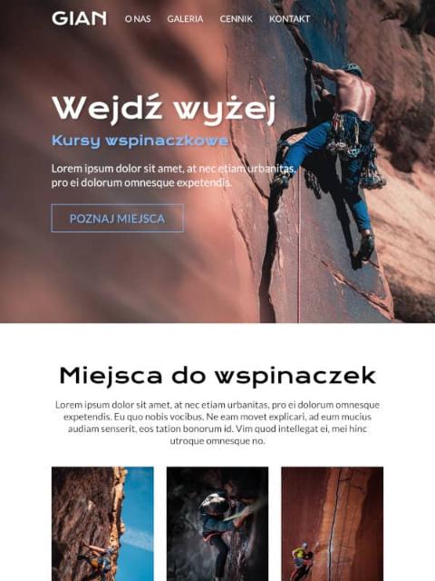 plantilla de sitio web deportivo